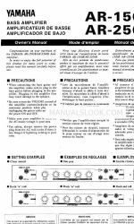 Yamaha AR-2500B Manual del usuario