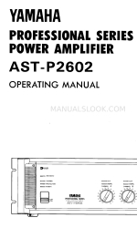 Yamaha AST-P2602 Operating Manual