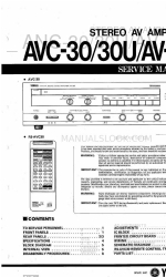 Yamaha AV-34 Manual de serviço