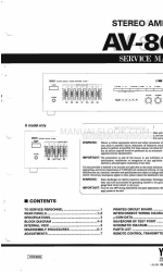 Yamaha AV-80Y Service Manual