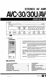 Yamaha AVC-30 Service Manual