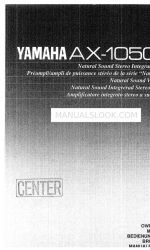 Yamaha AX-1050 Kullanıcı El Kitabı