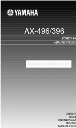 Yamaha AX-496/396 Manual del usuario