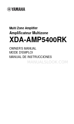 Yamaha XDA-AMP5400RK Owner's Manual