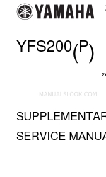 Yamaha 2002 YFS200 Supplementary Service Manual