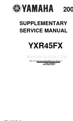 Yamaha 2008 Rhino YXR45FX Manual de servicio complementario