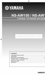 Yamaha AW150 - NS Speaker - 30 Watt User Manual