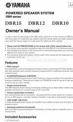 Yamaha DBR Series Owner's Manual