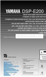 Yamaha DSP-E200 Owner's Manual