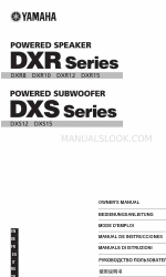 Yamaha DXR Series Owner's Manual