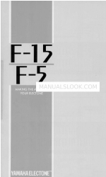 Yamaha Electone F-15 User Manual