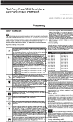 Blackberry Curve 9310 Series Safety And Product Information