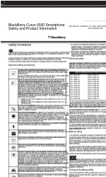 Blackberry Curve 9320 Series Información sobre seguridad y productos