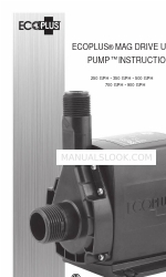 Ecoplus MAG DRIVE UTILITY PUMP 350 GPH Інструкція з експлуатації