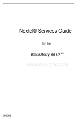 Blackberry Nextel 6510 Network Manual