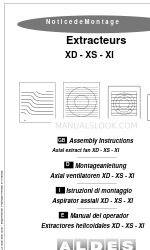 aldes XD Montageanleitung Handbuch