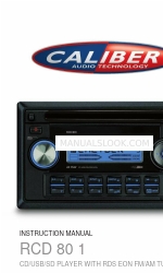 Caliber RCD 801 Buku Petunjuk