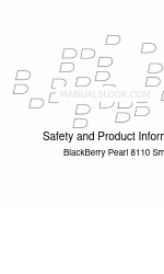 Blackberry PEARL 8100 - PEARL 8110 SMARTPHONE - SAFETY AND Información sobre seguridad y productos