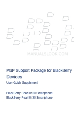 Blackberry PEARL 8100 - PGP SUPPORT PACKAGE FOR DEVICES Manual del usuario