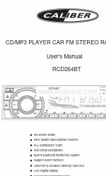 Caliber RCD264BT User Manual