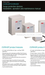 ABB OVRHSP 1202P Series Kurulum, Kullanım ve Bakım Kılavuzu