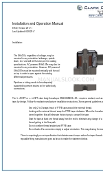 Clark Cooper EH40 Manual de instalação e operação
