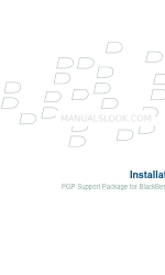 Blackberry PGP SUPPORT PACKAGE FOR SMARTPHONES - PGP SUPPORT PACKAGE FOR  DEVICES - Manual de instalación