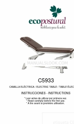 ECOPOSTURAL C5933 Manual de instrucciones