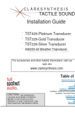 Clark Synthesis AW339-All Weather 설치 매뉴얼