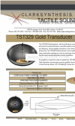 Clark Synthesis TACTILE SOUND TST329 Gegevensblad