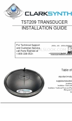 Clark Synthesis TST209 Manuale di installazione