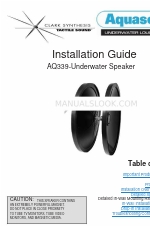 Clark Synthesis TACTILE SOUND AQ339 Aquasonic Manuale di installazione