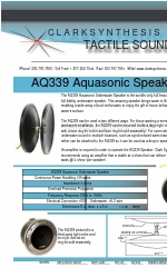 Clark Synthesis TACTILE SOUND AQ339 Aquasonic Specifiche