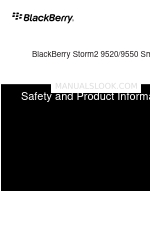 Blackberry STORM2 9500 - SAFETY AND PRODUCT INFORMATION REV 002 Informazioni sulla sicurezza e sul prodotto