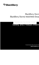 Blackberry Storm2 9550 Safety And Product Information