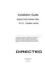 Directed 4113, 1-button series Installationshandbuch