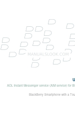 Blackberry AOL INSTANT MESSENGER SERVICE FOR SMARTPHONES Manual do utilizador