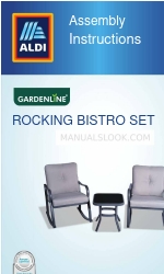 ALDI GARDENLINE ROCKING BISTRO SET 811944 Інструкція з монтажу Посібник з монтажу