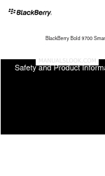Blackberry Bold 9700 Bezpieczeństwo i informacje o produkcie