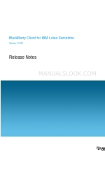 Blackberry CLIENT FOR IBM LOTUS SAMETIME Freigabemitteilung