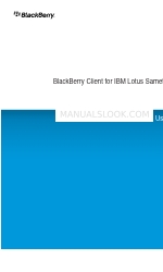 Blackberry CLIENT FOR IBM LOTUS SAMETIME Benutzerhandbuch