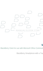 Blackberry CLIENT FOR USE WITH MICROSOFT OFFICE COMMUNICATIONS SERVER 2007 Manuel de l'utilisateur