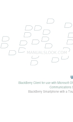 Blackberry CLIENT FOR USE WITH MICROSOFT OFFICE LIVE COMMUNICATIONS SERVER 2005 Manuel de l'utilisateur