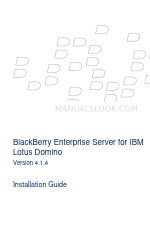 Blackberry Enterprise Server Manuel d'installation