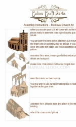 Calico Craft Parts Medieval Church Montage-instructies