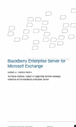 Blackberry Enterprise Server 4.1 Manuel