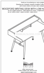 CALICO DESIGNS 017342512610 Manual de instruções de montagem