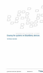 Blackberry ENTERPRISE SOLUTION SECURITY - ERASING FILE SYSTEMS ON DEVICES - TECHNICAL Visión general