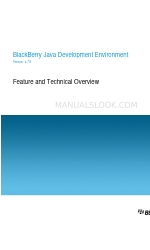 Blackberry JAVA DEVELOPMENT ENVIRONMENT - - FEATURE AND TECHNICAL Visión general