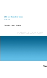 Blackberry JAVA DEVELOPMENT ENVIRONMENT - - GPS AND  MAPS - DEVELOPMENT GUIDE Manuel